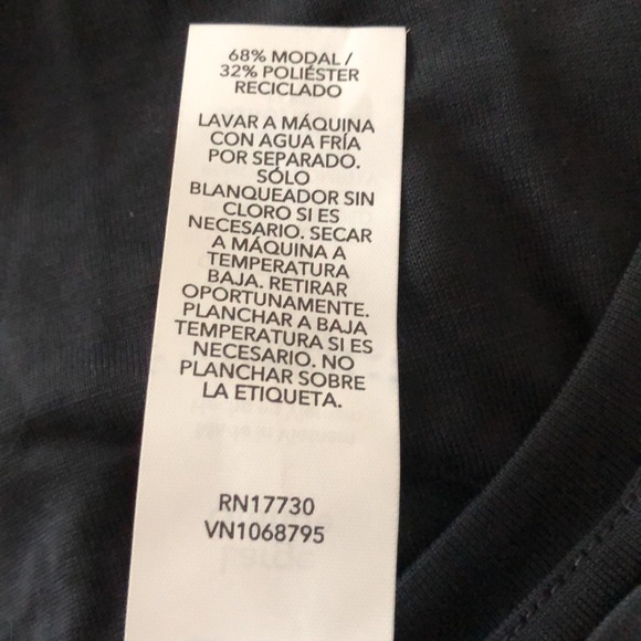 Joy Lab Tie Front Short Sleeve Black Top NWT L - Picture 6 of 6